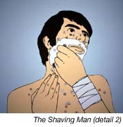 The Shaving Man(detail 2)