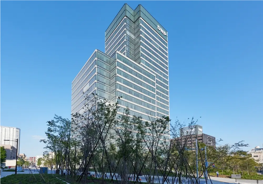 竣工時のDNP市谷加賀町ビル