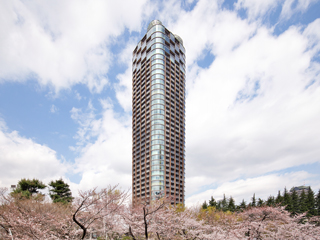 外装にアートテックが施工された赤坂檜町ザ タワー