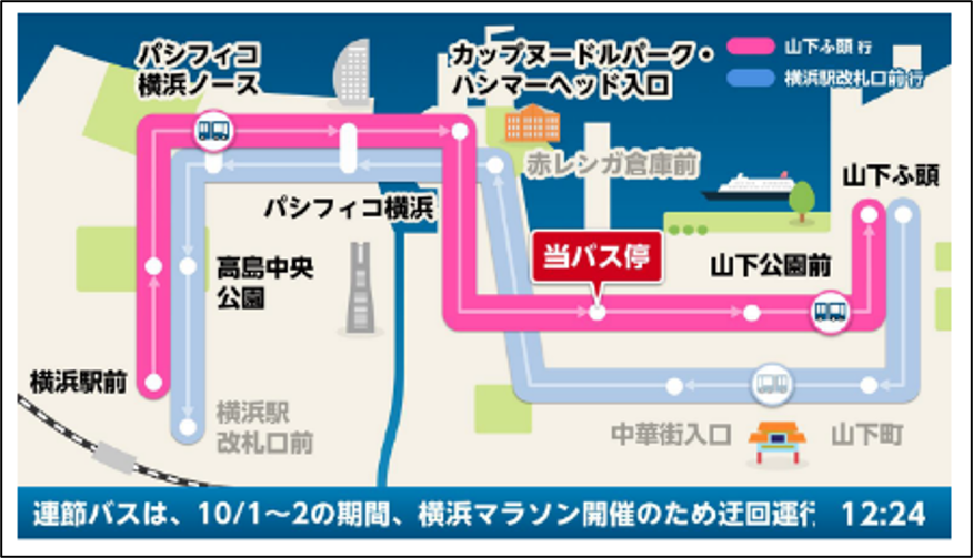 バスロケーションシステム連携　表示画面