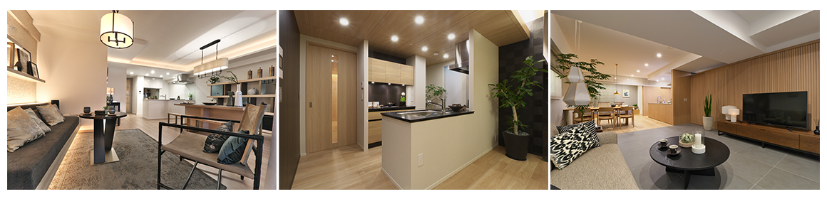 ペール・ライトカラーの室内