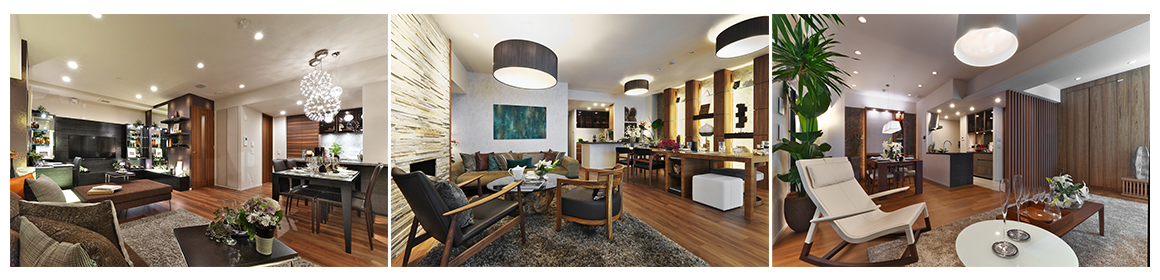 ミディアムカラーの室内