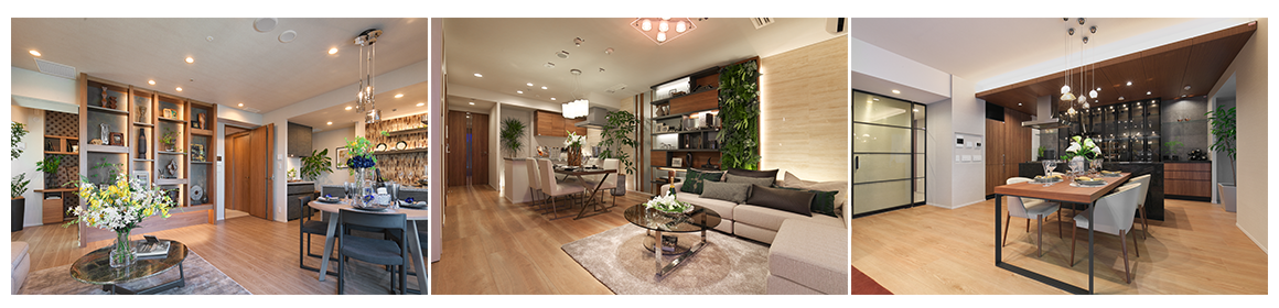 ミディアムカラーの室内