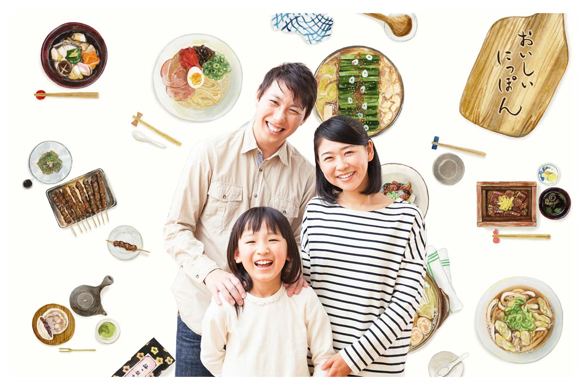 特殊切手 「おいしいにっぽんシリーズ第1集（福岡）」 イベントでのプリントイメージ