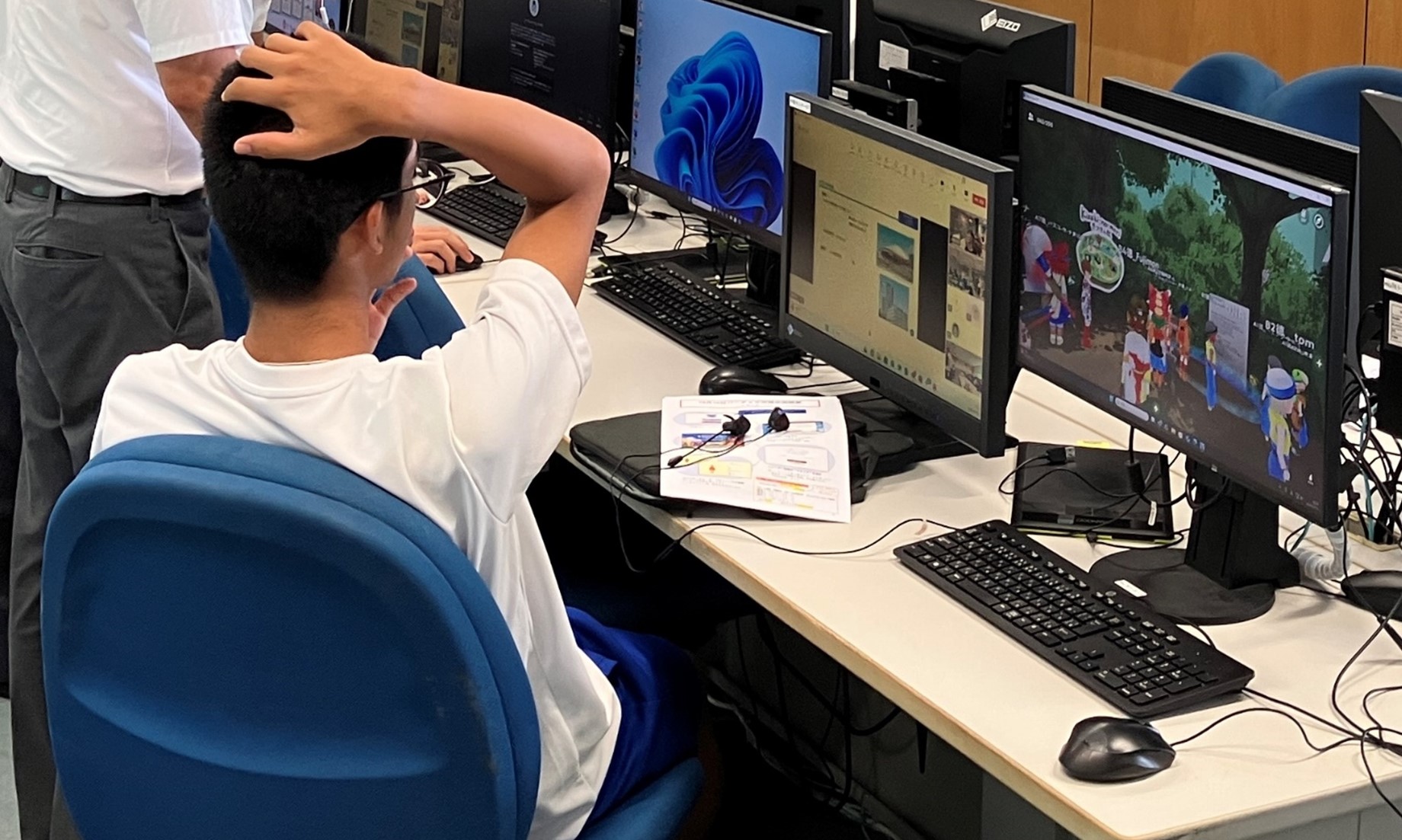 授業の様子(沖縄県立美来工科高等学校)