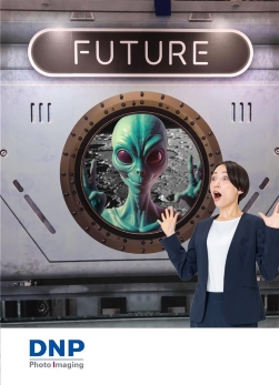 正面カメラ撮影の出力イメージ（エイリアン）