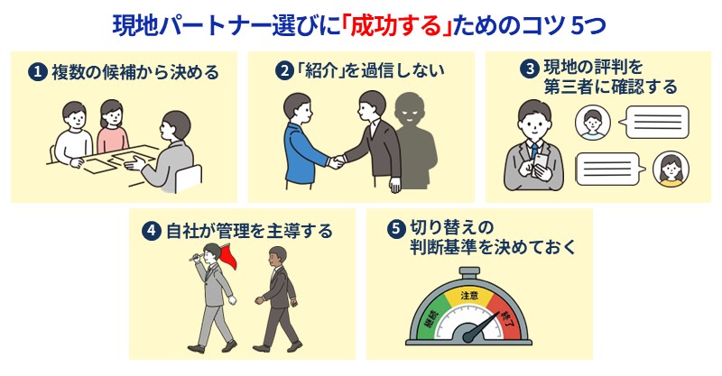 現地パートナー選びに「成功する」ためのコツ5つ