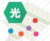 光を制御する画像