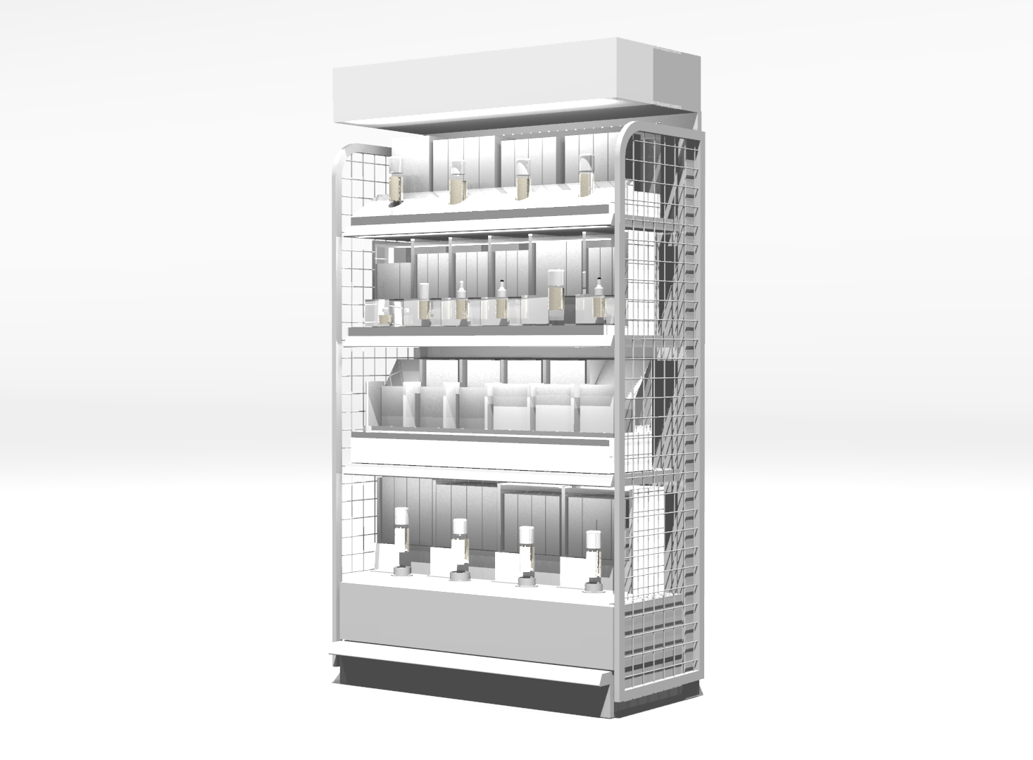 エンド什器の3Dイメージ