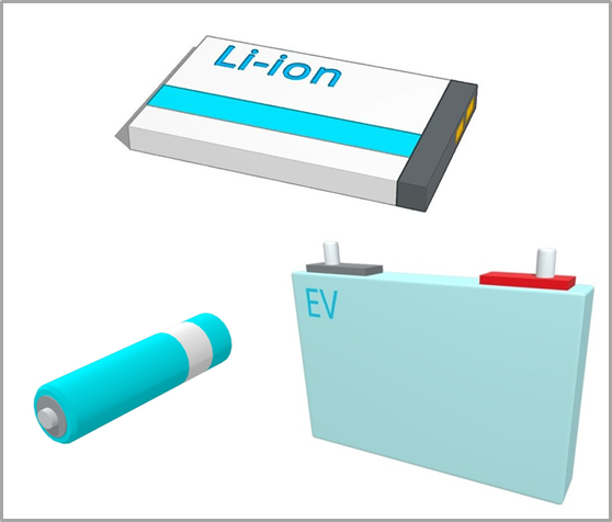 リチウムイオン電池のイメージイラスト