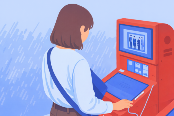 コンテンツラッシュを操作する様子