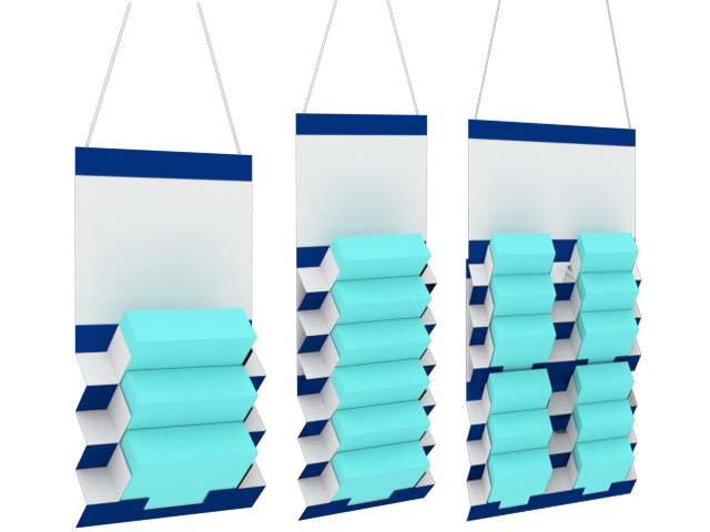 ジョイント式ハンガーの3Dイメージ