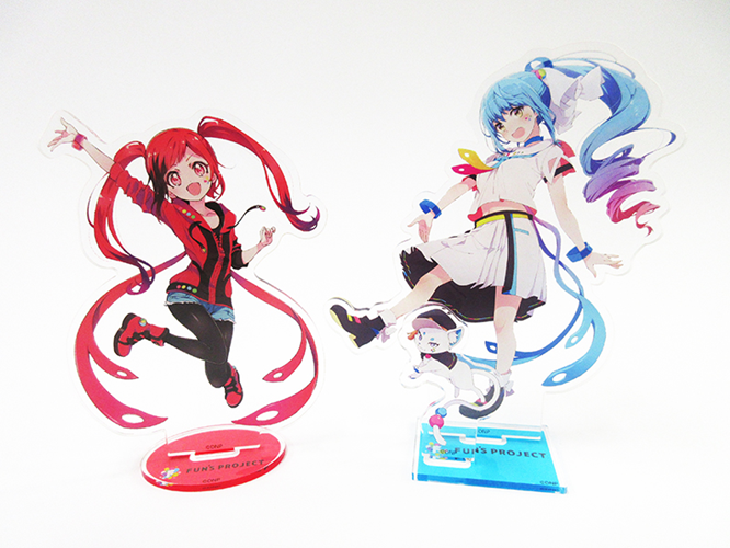 キャラクター型アクリルスタンド