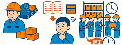 導入前は年2回の棚卸し業務に多くの人と時間を要していることが課題となっていました。