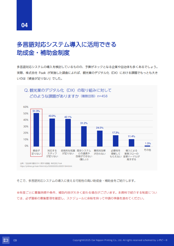 多言語対応システム導入に使える助成金・補助金