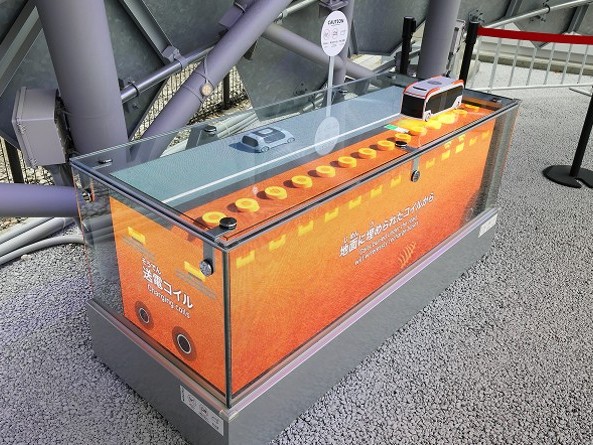 万博　東ゲート北停留所に導入したLEDビジョンの外観