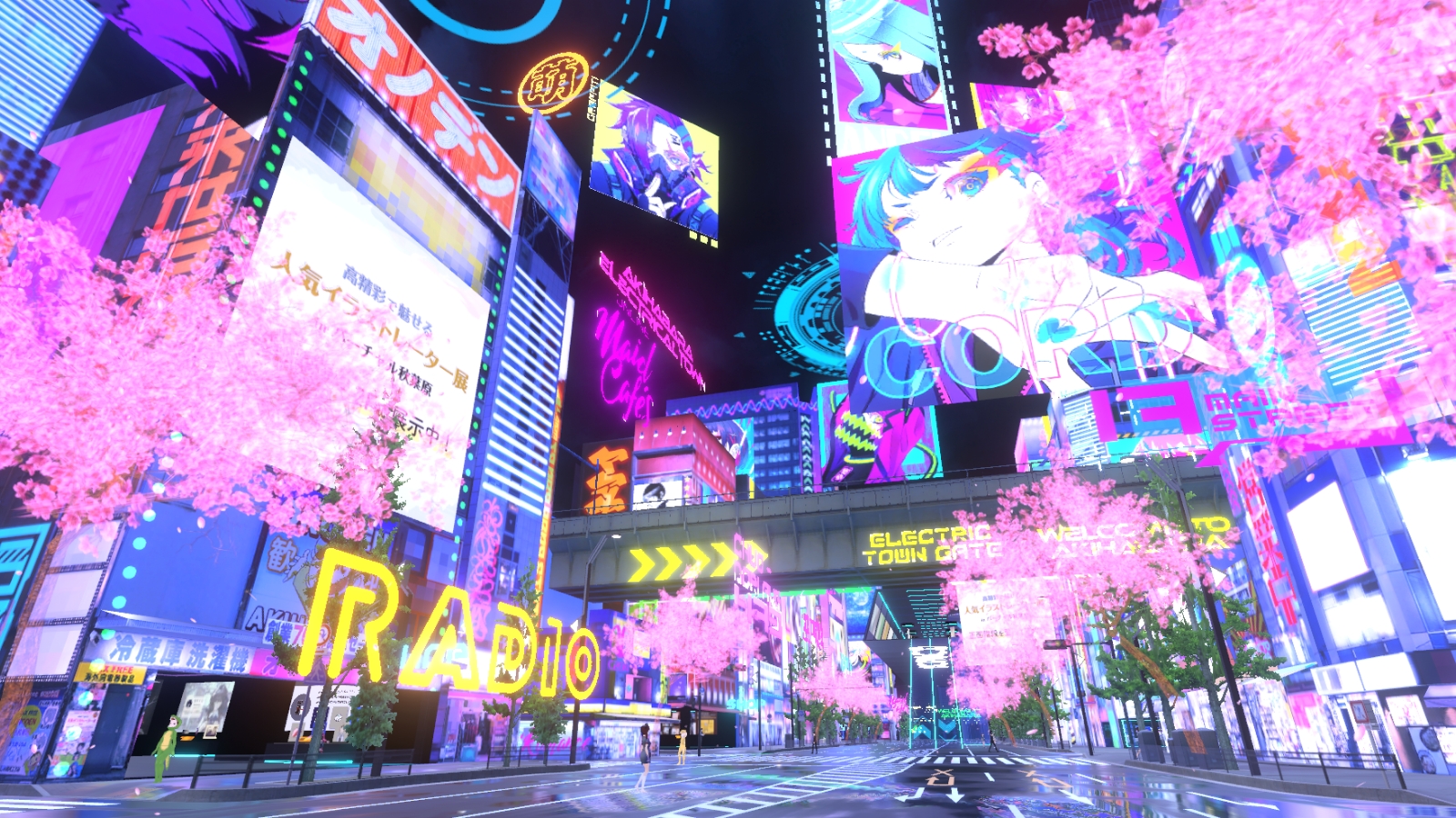 秋葉原をバーチャル空間で構築した「バーチャル秋葉原」の画面写真